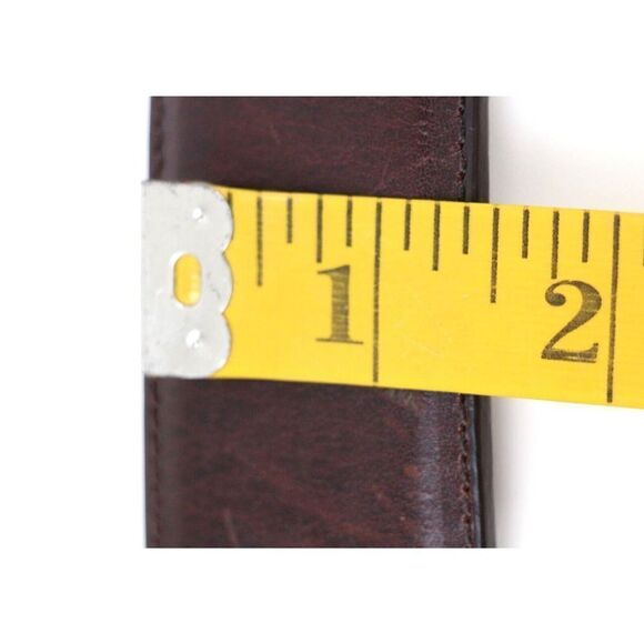 Handcrafted BROWN GENUINE LEATHER 1.5"Wd CASUAL DRESS MEN'S BELT Sz 38/95 (G38 - Picture 9 of 13